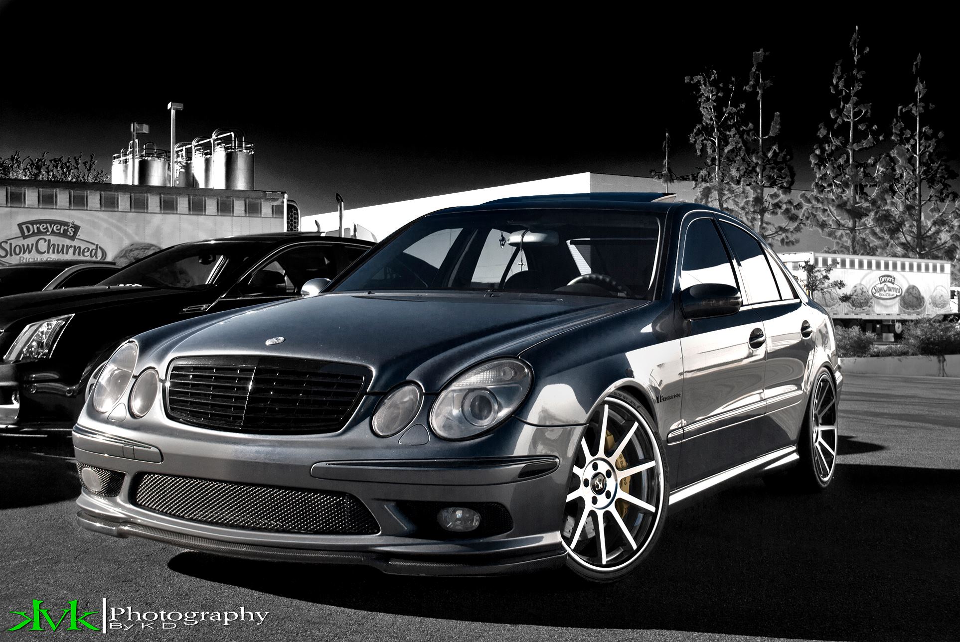 Koko Kuture Lindos Machined Black on Mercedes Benz E63 AMG
